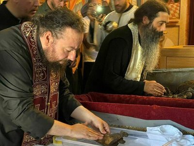 Обретены мощи святителя Никодима (Милоша)